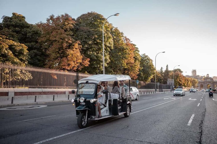 Madrid: Private City Tour by Eco Tuk Tuk - Las Letras and the homes of Cervantes and Lope de Vega