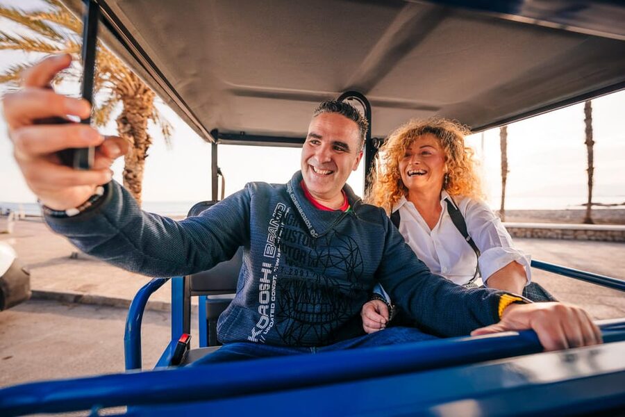 Málaga 2-Hour TukTuki Tour: Private Experience - El Limonar and the Climb to Gibralfaro
