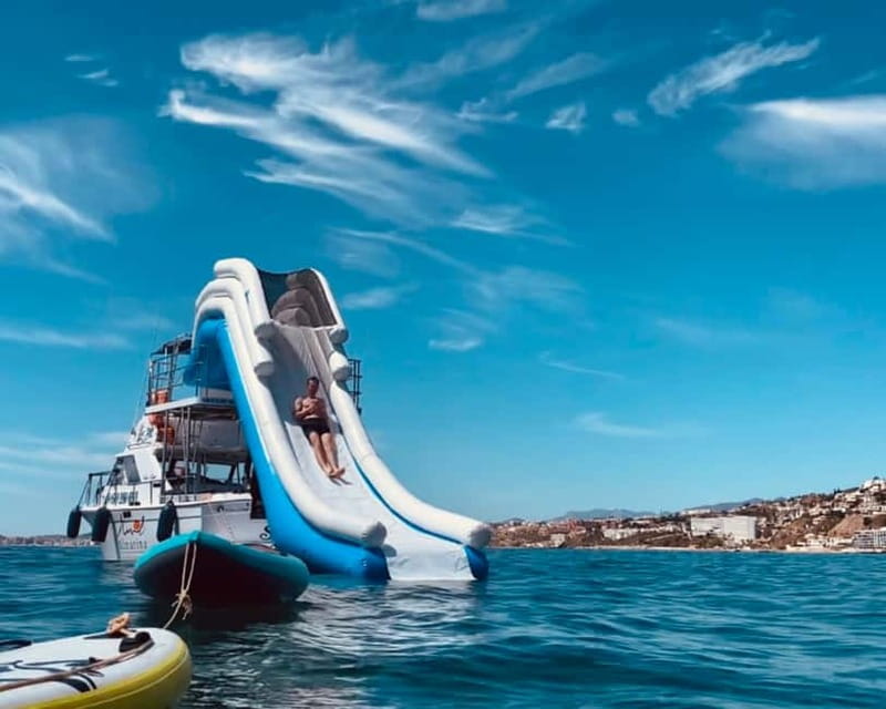 Málaga: Boat Tour w/ Snorkeling, Water Activities, and Lunch - Searching for dolphins in open water
