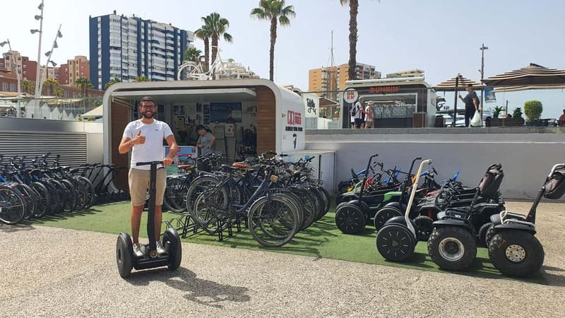 Malaga: Gibralfaro Castle, Bullring and Port Segway Tour - Rolling through Malaga Park