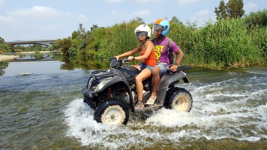 Málaga: Off-Road 2-Seater Quad Tour through Land and River - Getting Comfortable on Asphalt