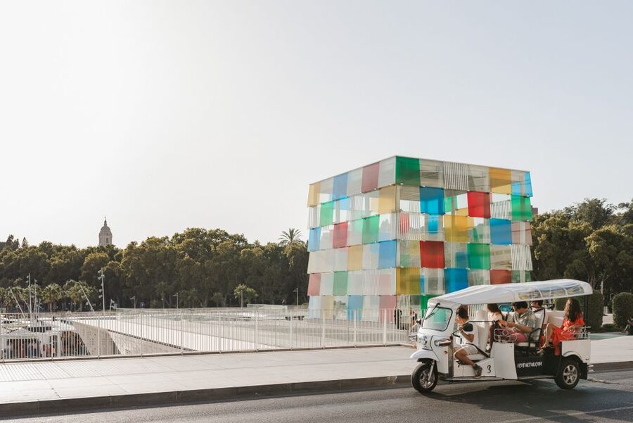 Malaga: Private City Tour by Eco Tuk Tuk - University of Málaga and the city’s civic center