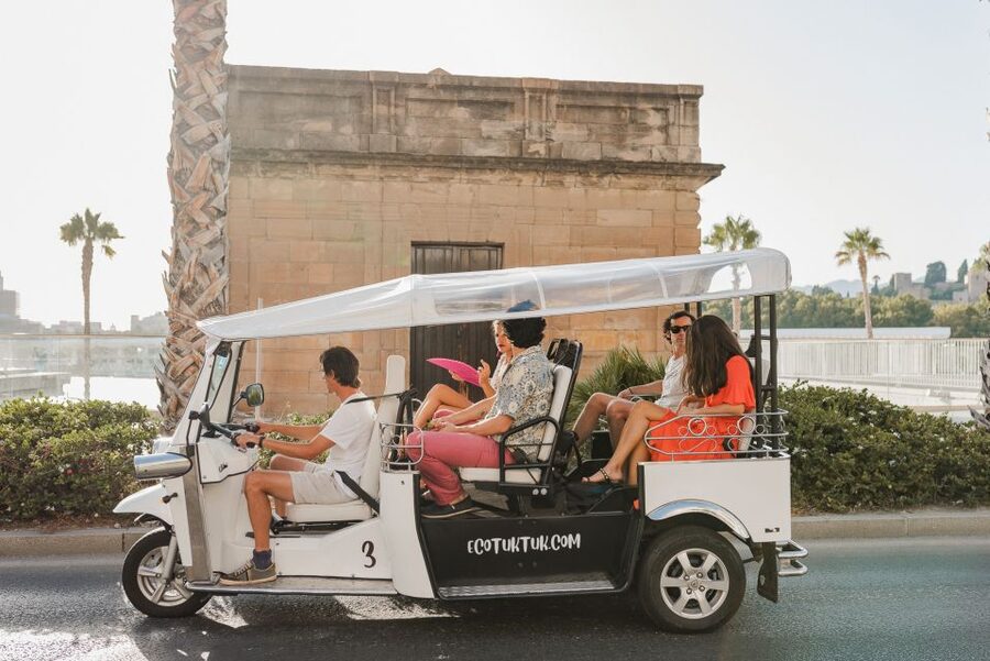 Malaga: Private City Tour by Eco Tuk Tuk - Gibralfaro Castle and the best city view