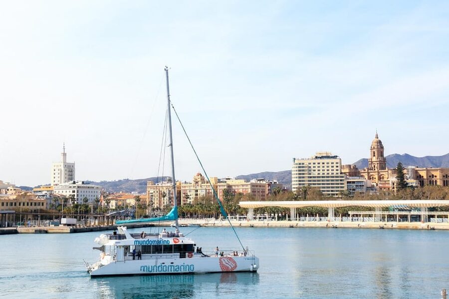 Malaga: Sailing Catamaran with Swimming and Paella Lunch - Key Points at a Glance