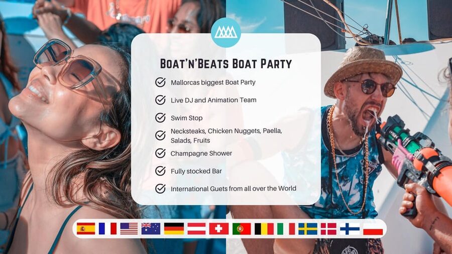 Mallorca: Boat Party with DJ, Buffet and Entertainment - Key points to know before you book