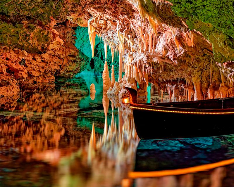 Mallorca: Dinosaurland and Caves of Hams Combined Ticket - The Blue Cave mixes geology with film