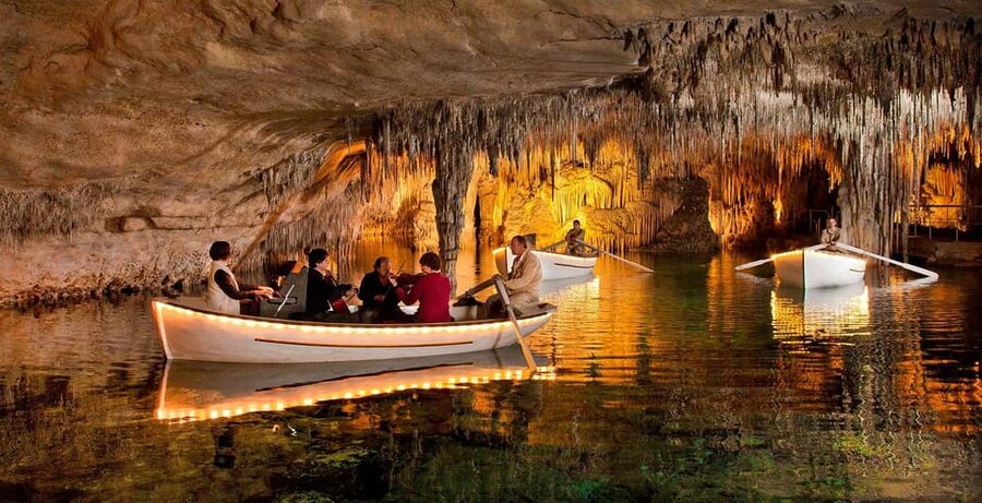 Mallorca: Drach and Hams Caves, and Porto Cristo Day Tour - Hams Caves and the Venetian Lake