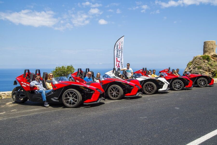 Mallorca: Formula Car Tour - Leaving Paguera along the Calvià coast