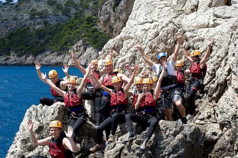 Mallorca Half-Day Coasteering Experience - Starting with swimming and rocky scrambling