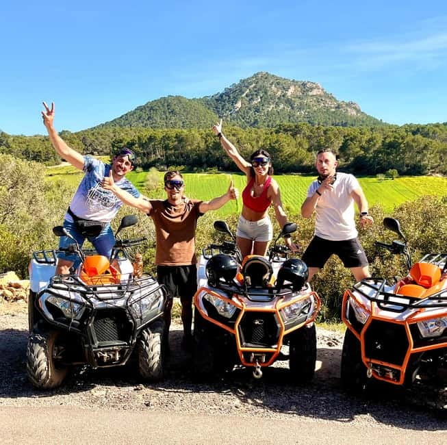 Mallorca: Quad Bike Tour, Snorkeling, and Cliff Jumping - Climbing toward Randa Mountain