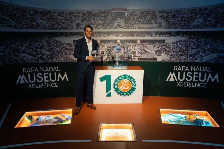 Manacor: Rafa Nadal Exhibition Entry Ticket - The trophy display puts Nadal’s career in perspective
