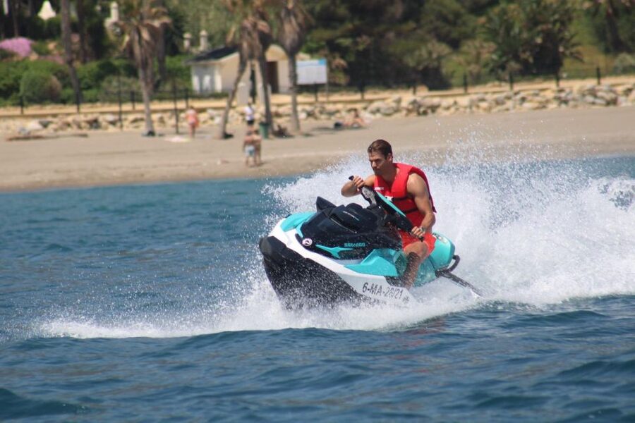 Marbella: Jet Ski at the Golden Mile - Taking Off Along the Golden Mile