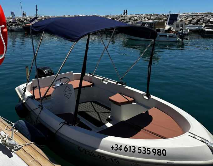 Marbella: Puerto Banús Boat Rental with No License Needed - Choosing between one and five hours