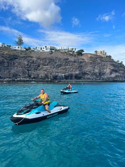 Morro Jable: Guided Jet Ski Safari (without license) - Coves, cliffs, and the route toward Punta Jandía