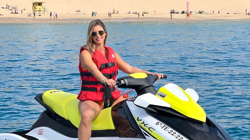 Morro Jable: Guided Jet Ski Safari (without license) - Meeting at the Morro Jable Lighthouse