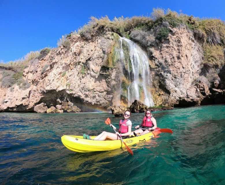 Nerja: Guided Kayak Tour Nerja Cliffs and Maro Waterfall - The first briefing makes this suitable for beginners