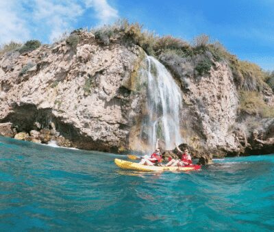 Guided Kayak Tour Nerja Cliffs and Maro Waterfall