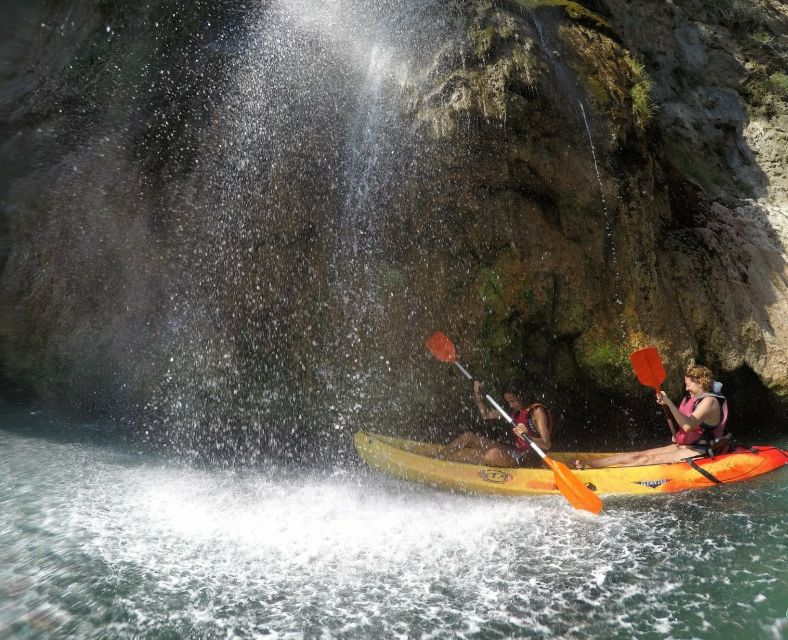 Nerja: Guided Kayak Tour Nerja Cliffs and Maro Waterfall - GoPro photos are a valuable extra