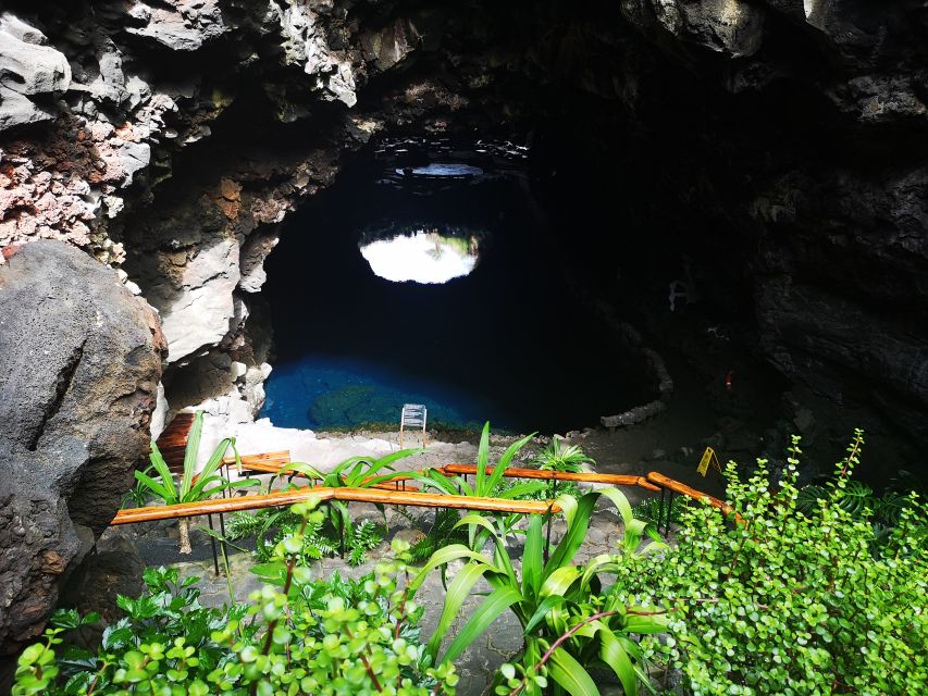 North Lanzarote: Cave, Jameos del Agua, and Viewpoint - Looking across to La Graciosa from Mirador del Río