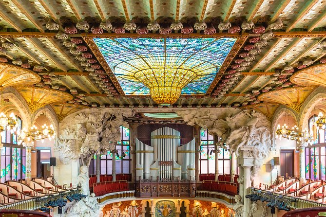 Palau de la Musica Catalana Admission Ticket with Audioguide - Starting at the grand staircase and Sala Millet