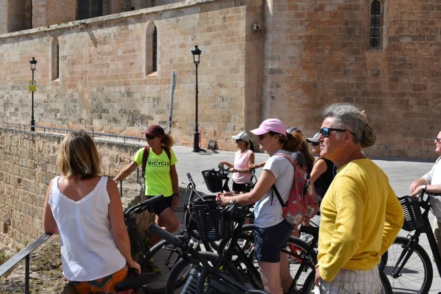 Palma de Mallorca: Guided Bicycle Tour - Parc de la Mar and the Cathedral view