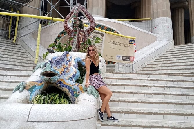 Park Guell and Sagrada Familia Tour in Barcelona - Park Güell’s mosaics, columns, and hilltop view