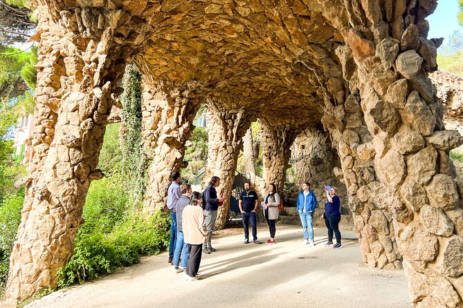 Park Guell and Sagrada Familia Tour with Skip the Line Tickets - Inside the forest of columns and colored light