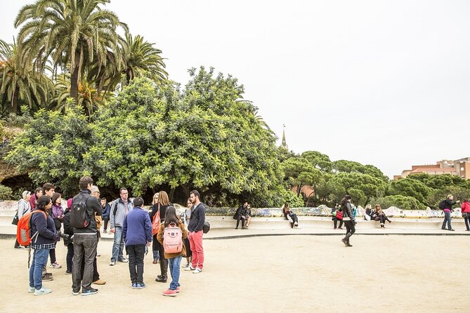 Park Guell Guided Tour with Skip the line Ticket - The main square and serpentine bench