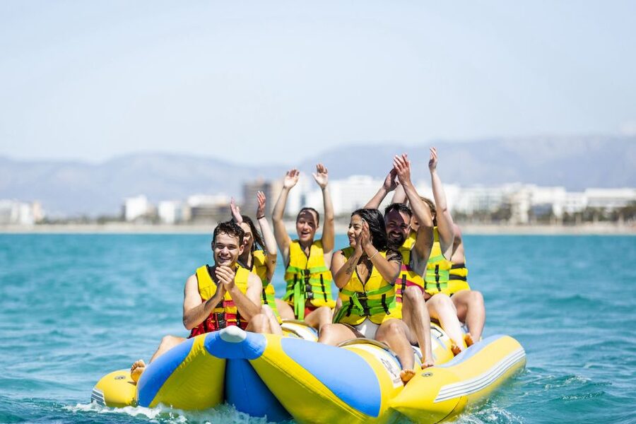 Playa de Palma: Banana Boat Ride - Ten minutes of waves, speed, and laughter
