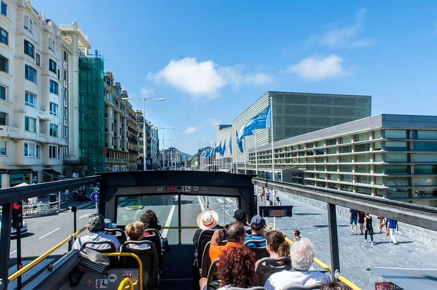 San Sebastian: Hop-On Hop-Off City Tour Bus - Train station, bus station, and Tabakalera