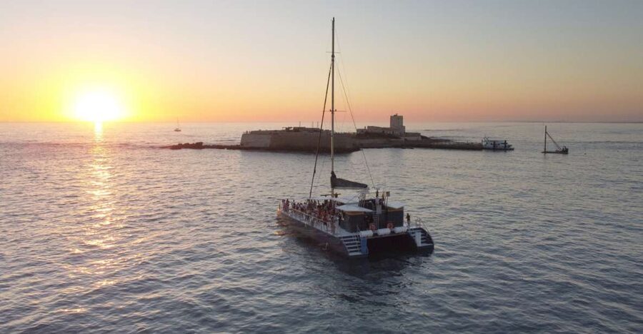 Sancti Petri: Sunset Catamaran Cruise - A Modern Catamaran With Room for a Sunset View