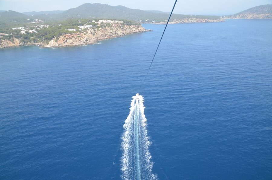 Santa Eulària des Riu: Parasailing Boat Cruise with Drinks - Key points at a glance