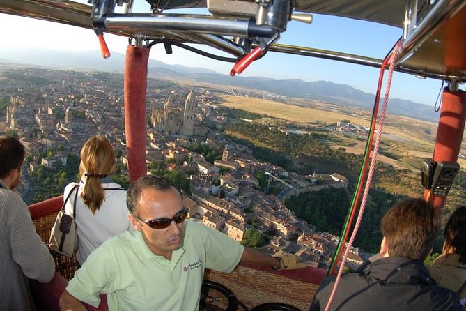 Segovia from the Skies: Sunrise Balloon Ride - The cathedral, aqueduct, and Alcázar from above
