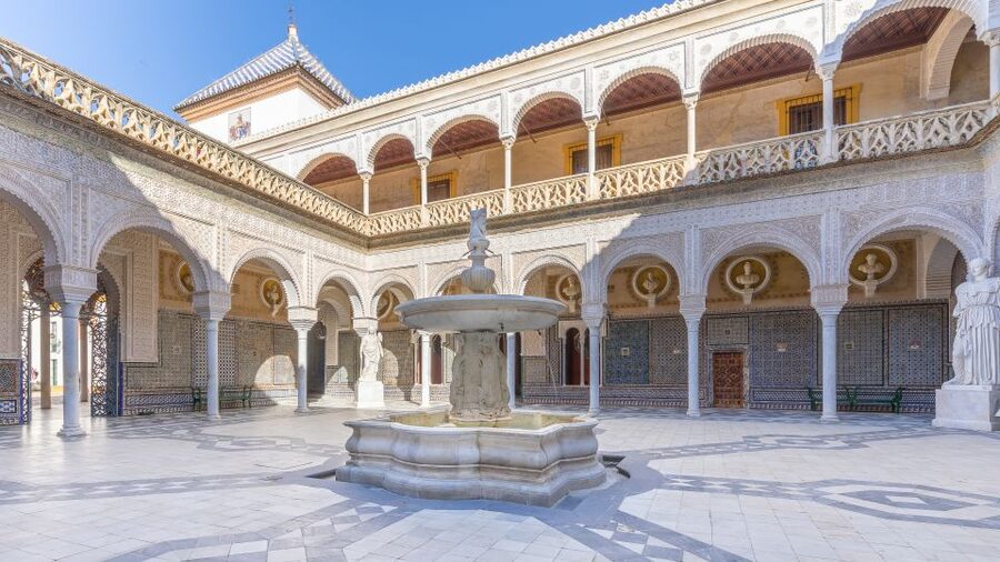 Seville: Casa de Pilatos Ground Floor Entry Ticket - The Andalusian courtyard and 24 Roman busts