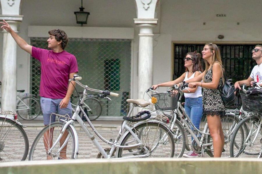 Seville: City Sightseeing and Local Culture Bike Tour - Torre del Oro and San Telmo Palace