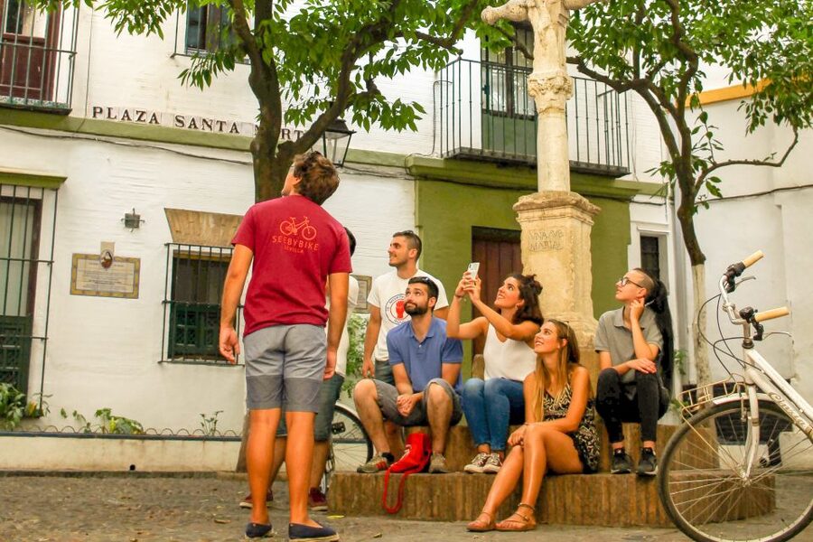 Seville: City Sightseeing and Local Culture Bike Tour - The Cathedral and Alcázar area