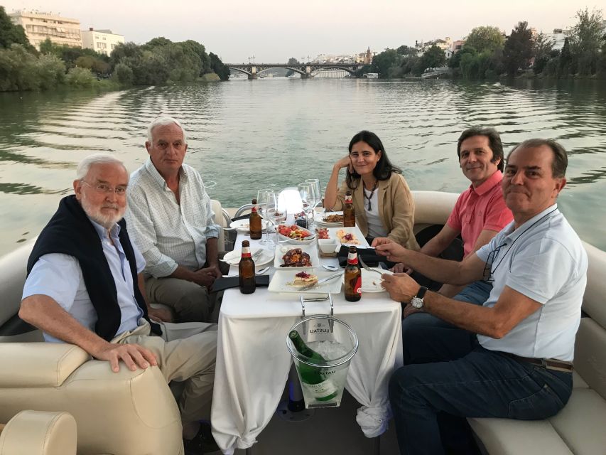 Seville: Exclusive River Boat Tour with Tapas - The 1929 exhibition and Plaza de España