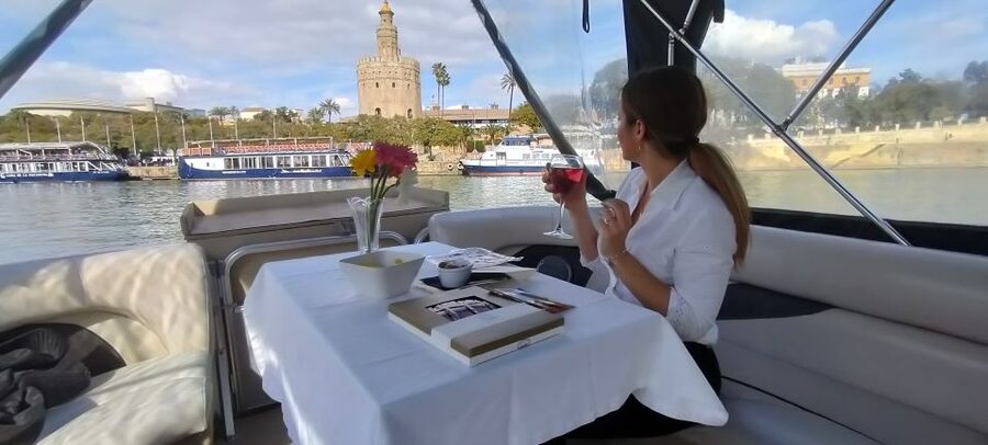 Seville: Exclusive River Boat Tour with Tapas - Tapas, drinks, and what you actually receive