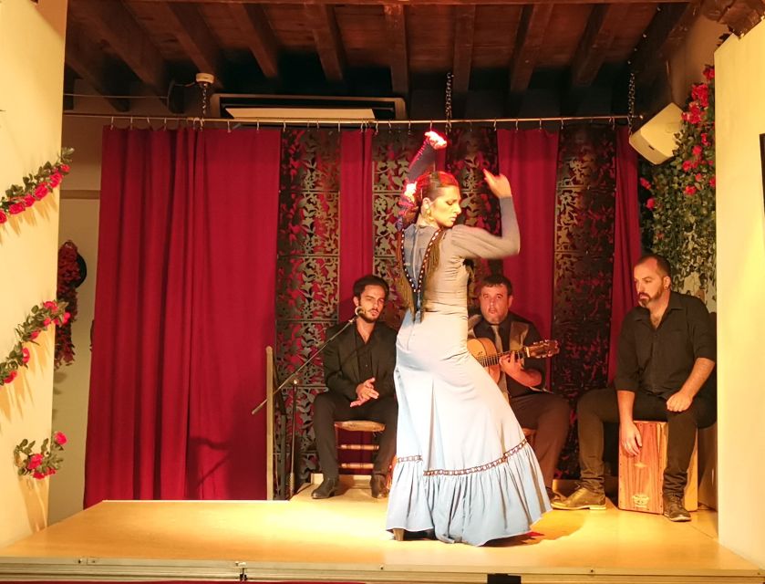 Seville: Flamenco Show at Tablao Flamenco Andalusí - Guitar, voice, dance, and percussion build the hour