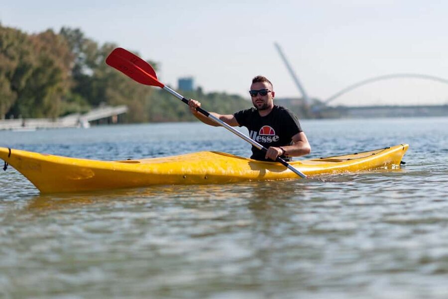 Seville: Guadalquivir River Kayaking Trip - The safety briefing and launch