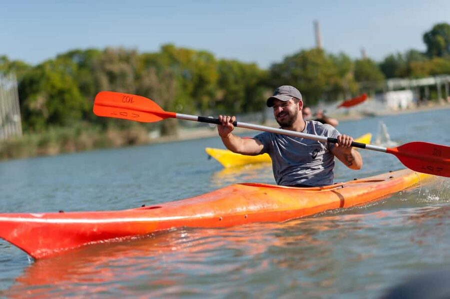 Seville: Guadalquivir River Kayaking Trip - Turtles and rowing boats