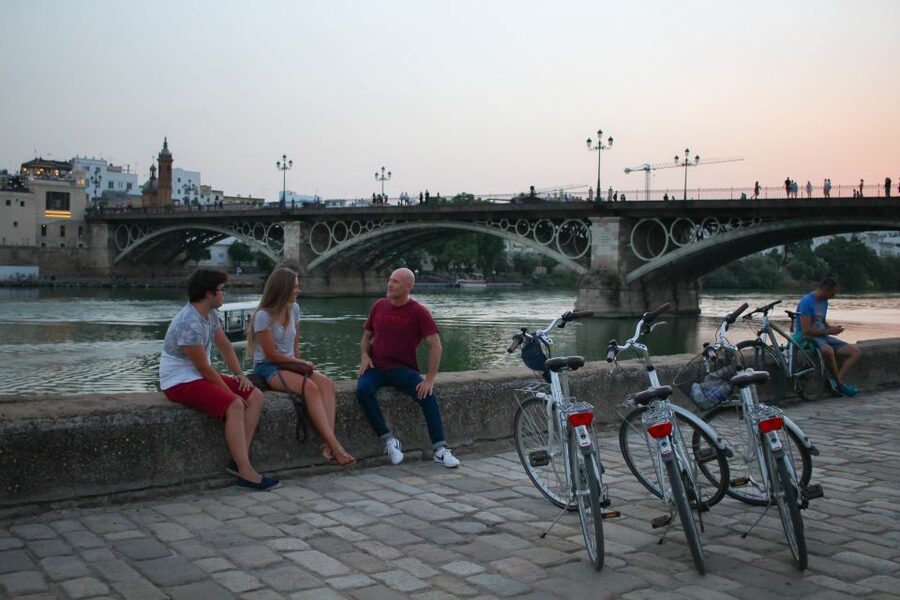 Seville: Guided Sunset Bike Tour - How much cycling is involved?