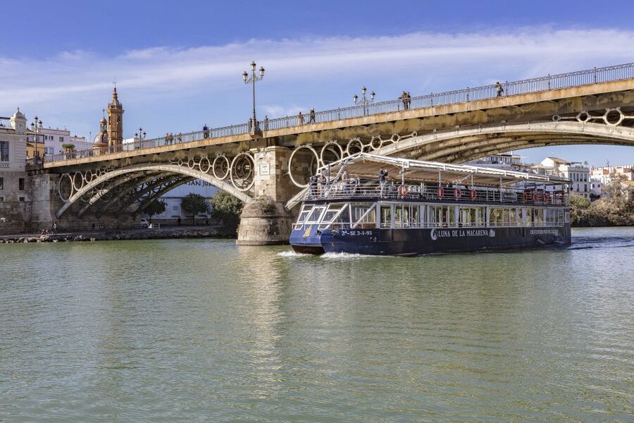 Seville: Panoramic Cruise, Hop-On-Hop-Off Bus & Walking Tour - Plaza de España and Maria Luisa Park