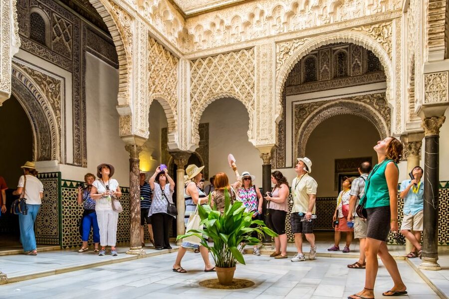 Seville: Royal Alcázar Entry Ticket - Gardens, orange trees, birds, and the underground pool