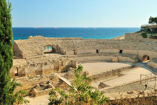Tarragona and Sitges Tour with Small Group and Hotel Pick Up - Inside Tarragona’s amphitheater
