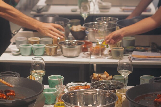 Taste of Spain: Tapas Cooking Class with Bottomless Wine Pairing - The second act: a seated six-course dinner