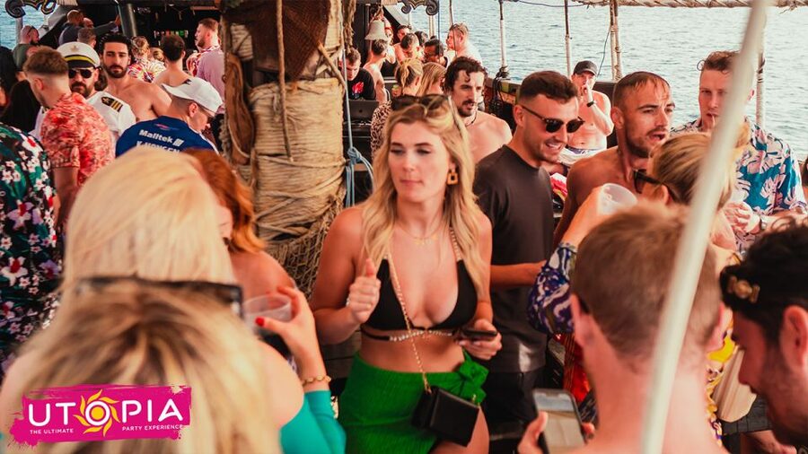 Tenerife: Boat Party with Open Bar and DJs - The Swim Stop Breaks Up the Noise