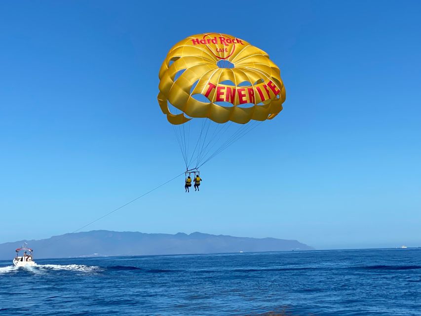 Tenerife Costa Adeje Parasailing - Safety briefing and the ride from shore