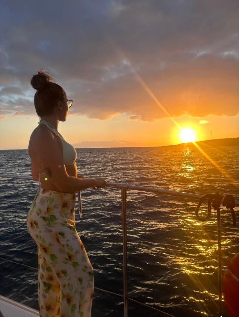 Tenerife: Sunset Catamaran Tour with Transfer, Buff & Drinks - Setting Out From Puerto Colón