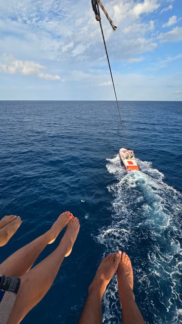 Torrevieja: parasailing experience - The ocean dip and return to the marina